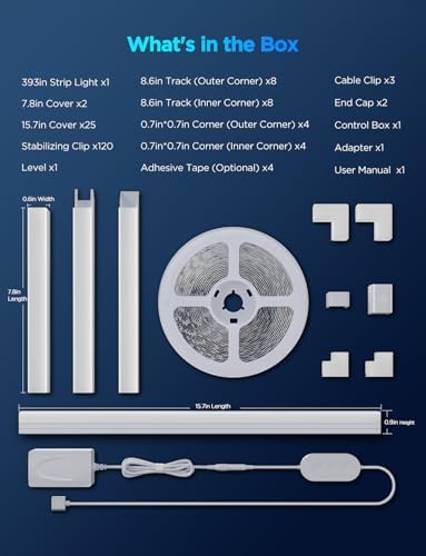 Govee RGBIC LED Strip Lights 32.8ft with Covers,Smart Control, APP, WiFi - Image 6