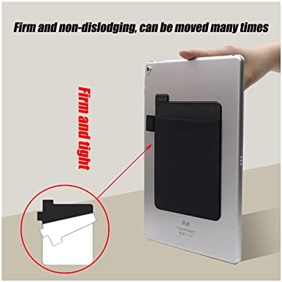 RIVEENY Pocket Pouch for Laptop with Reusable Adhesive,Pouch Holder for Computer Accessories,Self-Adhesive Mouse Headset Storage Bag for Portable External USB Cable,Apple Magic Mouse - Image 2
