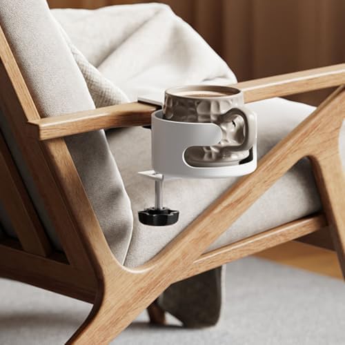 Diydeg Desk Cup Holder, Multi Purpose Table Cup Holder Modern Minimalist Table Water Bottle for, Porch Swing, Patio Chair - Image 3