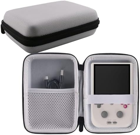 Hard Carrying Case Compatible with RF40H/RG406V /RG405V Retro Handheld Game Console (Grey) by WERJIA