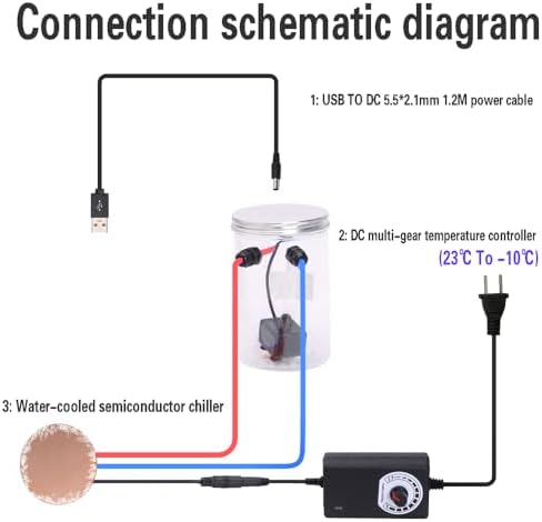 DIY Mobile Phone Cooler for Gaming and Live Streaming,Innovation Highly Efficient Water Cooled Semiconductor Mobile Phone Radiator for Phones Tablets - Image 5