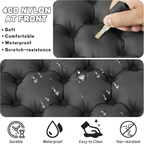 ONTYZZ Inflatable Seat Cushion Lightweight Airplane Seat Cushion | Stadium Seat Travel Cushion for Climbing Hiking Office Airplane - Image 4