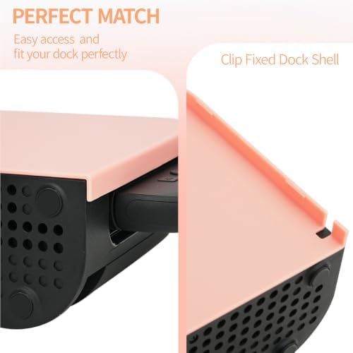 TIKOdirect Faceplate Cover for Nintendo Switch 2 Charging Dock, Hard PC Slim Shell Anti-Scratch [No Screwdriver Installation] Faceplate Protection Shell Case for Switch 2 Dock, Pink - Image 4