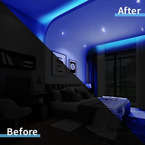 LED Neon Strip Lights Blue 16.4FT, 12V Waterproof Flexible Neon Rope Lights - Image 4