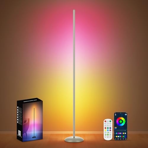LED Corner Lamp, Smart RGB Floor Lamp for Living Room, Bedroom by Unknown