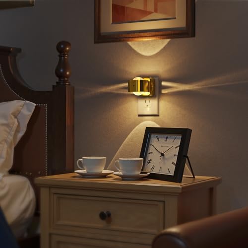 Briignite Night Light Projector, Gold Night Lights Plug into Wall Rotating - Image 6