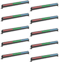 Led Stage Lights Bar,72W 24LEDs RGB Dj Strobe Party Lights Bar 3 in 1 Wall Washer Light Indoor with DMX Control AutoPlay Sound Activated Color Changing for Church Christmas Wedding Dance (10) by Warmdance