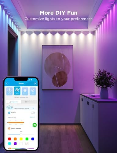 Govee Smart RGBIC String Downlights, 9.8ft with 15 LEDs, White - Image 5