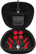 Complete Component Pack for Xbox Elite Controller Series 2 - Accessories Includes 1 Controller Carrying Case, 1 Charging Dock, 4 Thumbsticks, 4 Paddles, 1 Adjustment Tool and 1 Charging Cable(RED) by BSUZUN