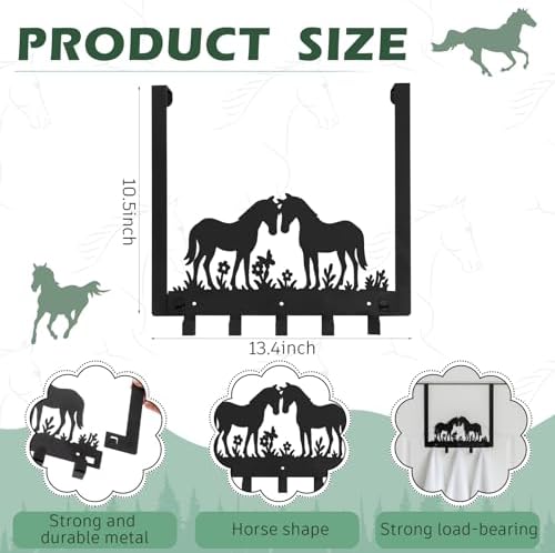 Reallnaive Horse Over The Door Hooks Room Decor - Image 2