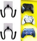 Universal Adhesive Game Controller Organizer Wall Mount and Clip for Xbox One PS4 Switch Pro - Headphone Holder - Easy to Install - 2 Pack by Unknown