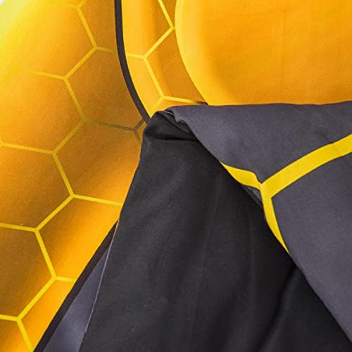 NTBED Game Console Comforter Set for Boys Girls Kids Geometric Lightweight Microfiber Bedding Sets (Gold, Full) - Image 4