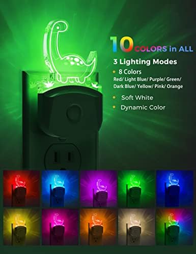 LOHAS Dinosaur Night Light for Boys, Kids Nightlight Plug in, Dusk to Dawn - Image 4