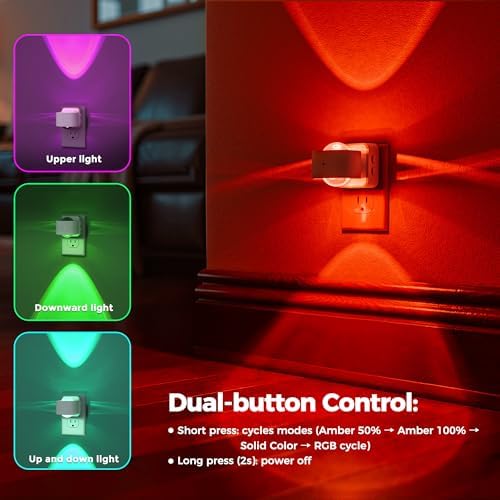 Briignite Night Light Projector, RGB Color Changing Night Light for Kids - Image 7