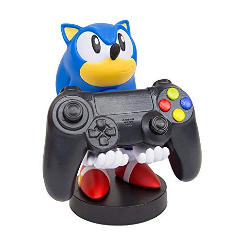 Exquisite Gaming Sonic Controller Holder, Phone Stand & Cable Guys Collectible Figure, 8 inch - Image 2