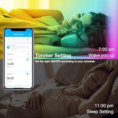 VOLIVO 200FT LED Strip Lights for Bedroom RGB Color Changing - Image 5