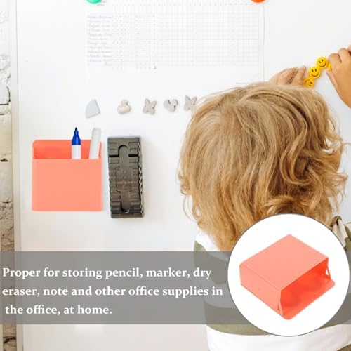 Suction Cup Pen Holder 2-Pack - Whiteboard Marker and Pencil Organizer Desktop Stationery Storage Container for Office and Home Space-Saving Abs Desk Pen Holder - Image 3