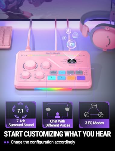 FIFINE SC8P USB Audio Mixer for Game Chat with 7.1ch Surround sound - Image 7