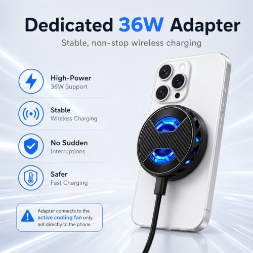 Magnetic Phone Cooler, Lightweight Portable RGB Cooler - Image 4