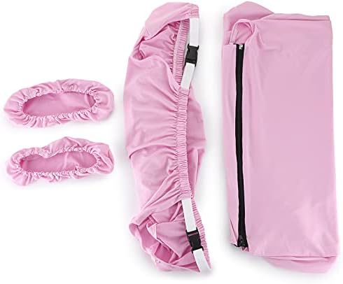 BTSKY Ergonomic Office Computer Game Chair Slipcovers (No Chair) | Stretchy Polyester Covers Universal Protective Chair Seat Covers for Reclining Racing Gaming Gaming Chair, Pink - Image 7
