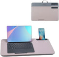Portable Laptop Desk Fits Up to 16“ Laptops, with Tablet Slot, Built-in Cushion, Great for Home & Office,Lap Desk for Laptop,Lap Desk with Cushion (Grey Violet, Large) by YUELAKE