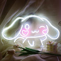 Cinnamoroll Neon Sign USB Powered for Room Decor, Japanese Cartoon Character Dog Dimmable Neon Light Sign for Kids Bedroom Wall Art Birthday Gift 17.5 * 9.5 Inches by SHINEMYWAYNEONSIGN