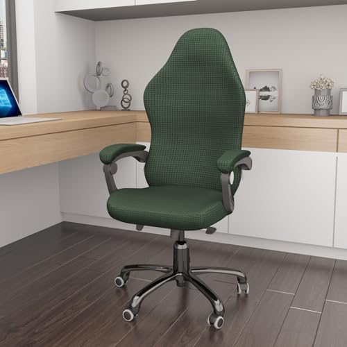 Gaming Chair Cover Game Chair Cover for Reclining Rotating Chair, Green | Waterproof, Cat Scratch Proof, Stretch with Amrest, Breathable, Anti-Scratch, Pet-Resistant,For Tall High Back Chairs - Image 2