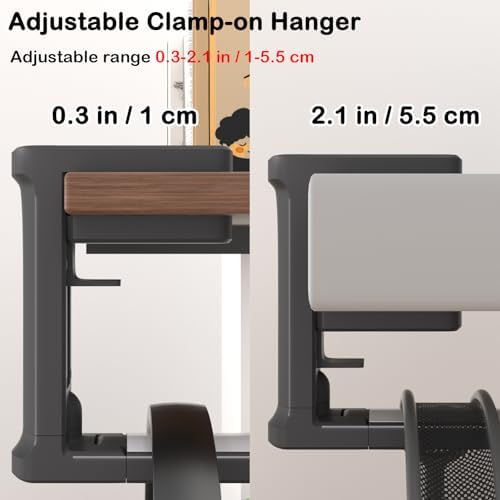 Headphone Holder Adjustable Clamp-on Headphone Hook - Image 4