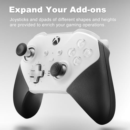 Complete Component Pack for Xbox Elite Controller Series 2 - Accessories Include Carrying Case, Charging Dock, 4 Thumbsticks, 4 Paddles, 1 D-pad, Charging Cable, and Adjustment Tool(Silver) - Image 6