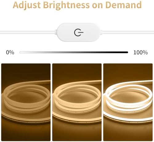iNextStation 6.56FT 5V USB LED Strip Lights Warm White Neon LED Rope Lights - Image 6