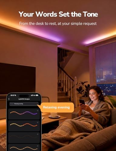 Lepro S1 AI Smart LED Strip Lights with IC 50FT 2.4G WiFi Bluetooth - Image 3