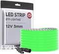 BTF-LIGHTING UL Listed Green Color 3mm Width FCOB COB LED Strip Light by BTF-LIGHTING