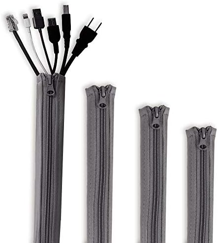 StangH Cable Management Sleeve Organizer Kit, 19 Inch, 4 Pieces -Grey by StangH
