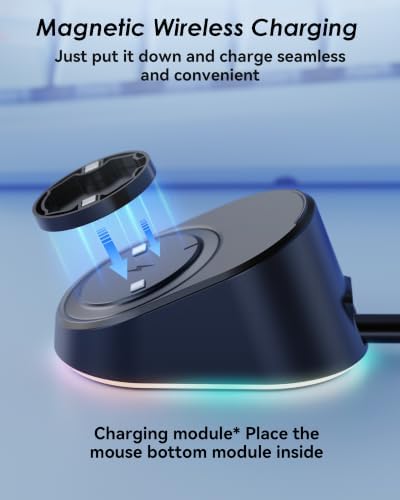 Charging Dock for Logitech G502/G502X/G502X Plus Lightspeed, G Pro X Superlight 2 DEX/Superlight 2/1, G703,G903,G403 Lightspeed and G PRO Computer Mice, Wireless Mice Charging Dock with RGB Light - Image 5