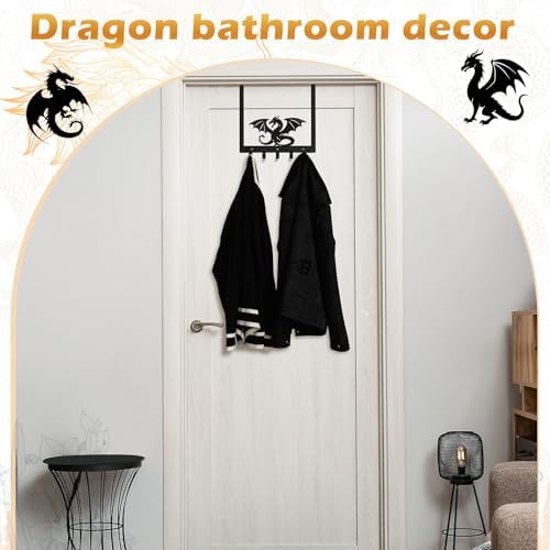 Reallnaive Dragon Over The Door Hooks Fantasy Medieval Room Decor - Image 5
