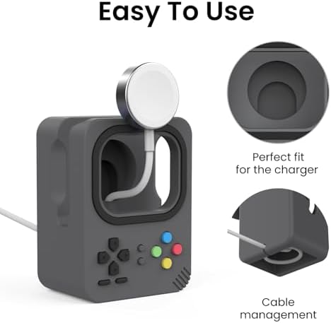 Delidigi Silicone Charger Stand Dock for Apple Watch All Series - Image 4