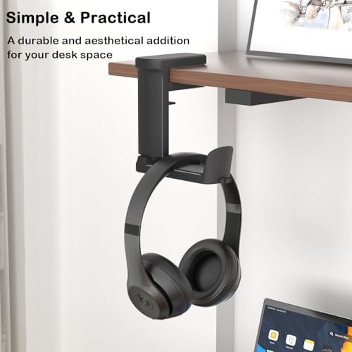Headphone Holder Adjustable Clamp-on Headphone Hook - Image 2