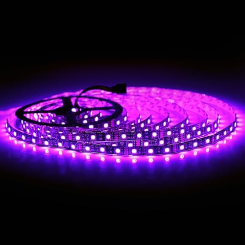 SUPERNIGHT 5050 RGB LED Strip Lights, 32.8ft, 600 LEDs, Black PCB - Image 4