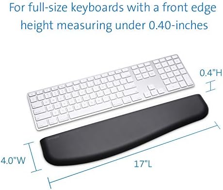 Kensington ErgoSoft Wrist Rest for Slim Keyboards, Black (K52800WW) - Image 5