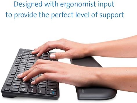 Kensington ErgoSoft Wrist Rest for Slim Keyboards, Black (K52800WW) (Pack of 2) - Image 2