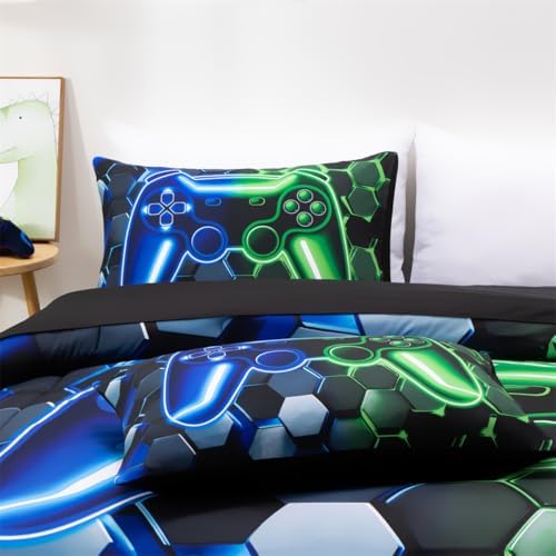 NTBED Queen 3Pcs Gamer Comforter Set for Boys Girls Kids Gaming Bedding - Image 3