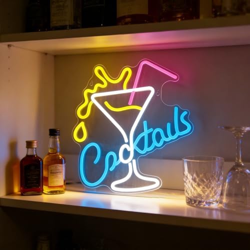 Cocktail Neon Sign Bar Neon Light Wall Decor Home Bar Party Lounge Decor - Image 2