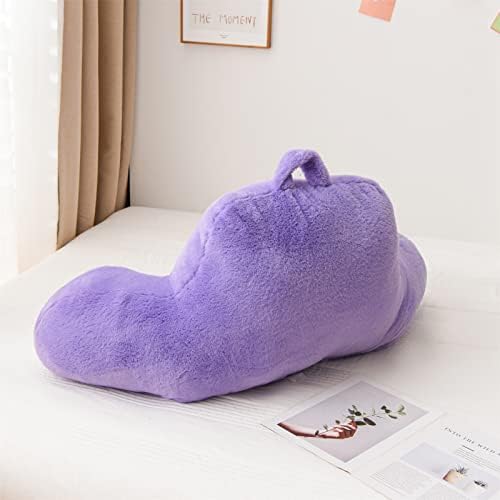 A Nice Night Lightpurple Reading Pillow, 17" Bed Wedge Pillows with Arms - Image 4