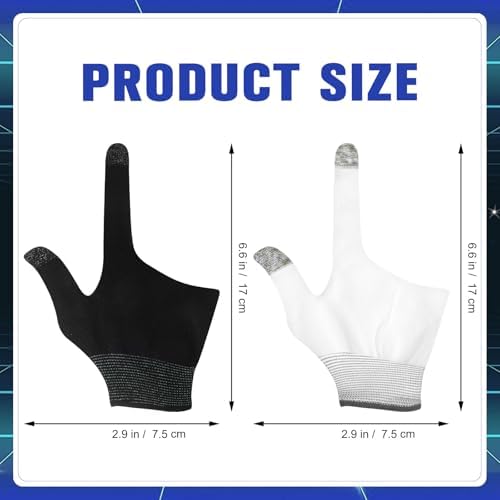 2 Pairs Gaming Finger Sleeves | Anti-Sweat Graphene Touchscreen Gloves for Mobile Sweaty Hands Gamer Streamer - Image 5