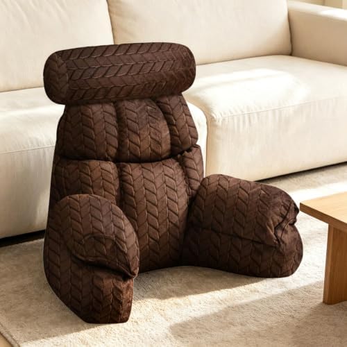 FXXUDVNIIN Back Pillow for Bed Sitting up – with 9.4" Armrest by Unknown