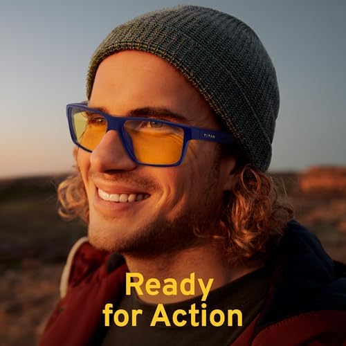 Titan Gaming Glasses, Blue Light Blocking, Night Driving Glasses for Men, Computer Protection, Gift for Gamers - Image 6