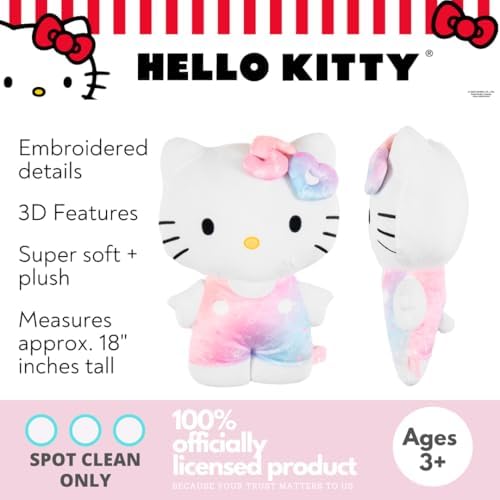 Hello Kitty 50th Bedding Super Soft Cozy Decorative Cuddle Pillow, (Officially Licensed Product) By Franco Collectibles - Image 2