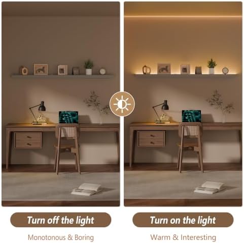 60 inch LED Gaming Floating Shelves for Wall,Solid Wood Long Wall Shelves Set of 1 with Light for Gaming Room,G1ey Rustic Wall Mounted Shelves for Living Room Bedroom Kitchen Garage - Image 3