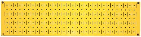 Wall Control Narrow Pegboard 8in x 32in Yellow Metal Pegboard Runner Tool Board by Wall+Control
