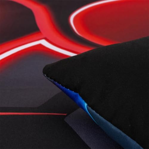 NTBED Twin 3 Pieces Game Comforter Set for Boys Girls Kids Gaming Lightweight Microfiber Gamer Bedding Sets Red Blue - Image 6